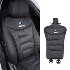 Soporte lumbar para asiento de coche con cojín ergonómico, respaldo con funda transpirable y lavable, 4 colores