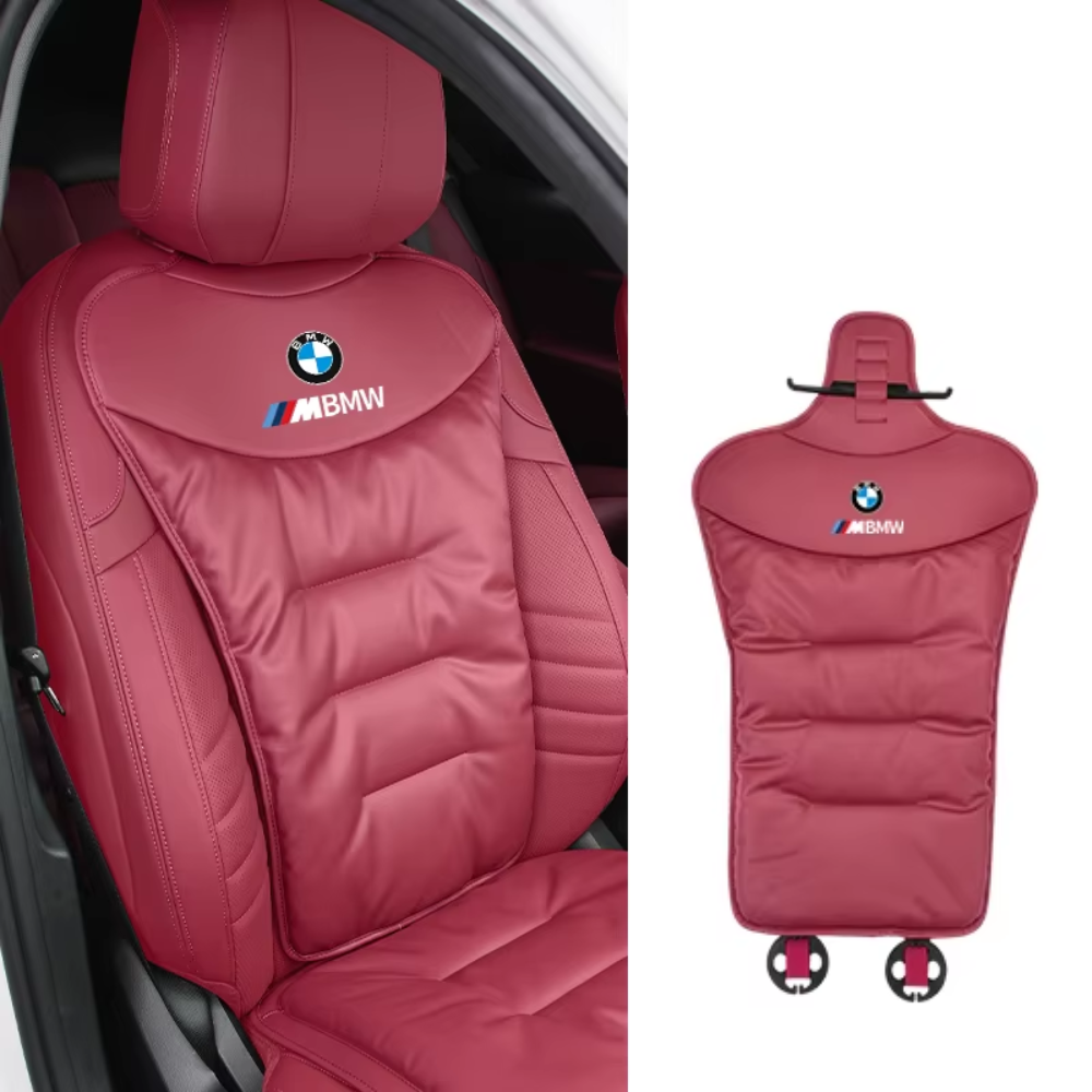 Soporte lumbar para asiento de coche con cojín ergonómico, respaldo con funda transpirable y lavable, 4 colores