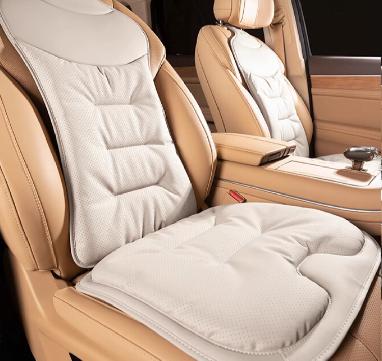 Soporte lumbar para asiento de coche con cojín ergonómico, respaldo con funda transpirable y lavable, 4 colores