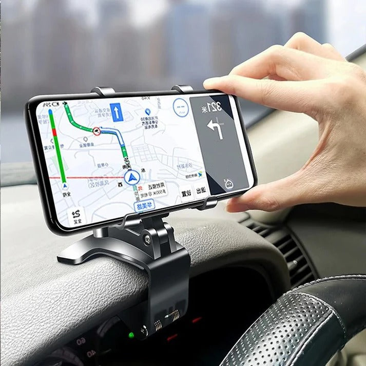 Soporte de móvil para coche para salpicadero y rejilla de ventilación, soporte giratorio 360° universal antideslizante