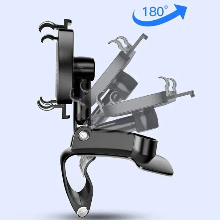 Soporte de móvil para coche para salpicadero y rejilla de ventilación, soporte giratorio 360° universal antideslizante