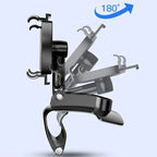 Soporte de móvil para coche para salpicadero y rejilla de ventilación, soporte giratorio 360° universal antideslizante
