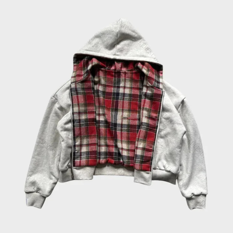 Sudadera con capucha oversize reversible