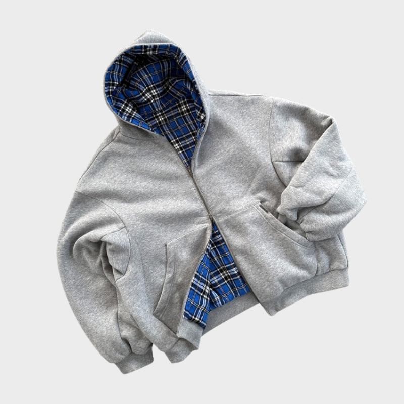 Sudadera con capucha oversize reversible
