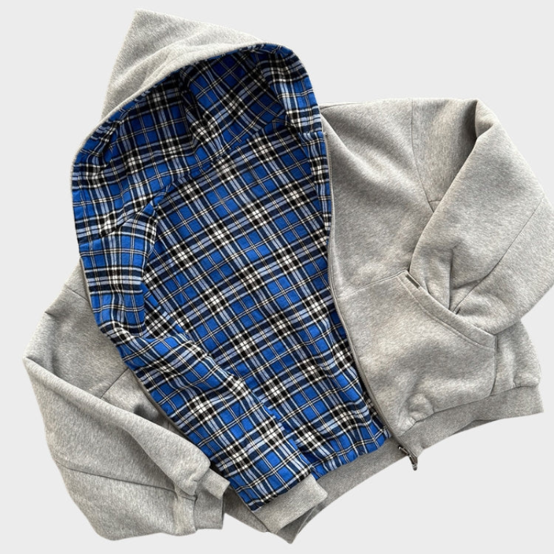 Sudadera con capucha oversize reversible
