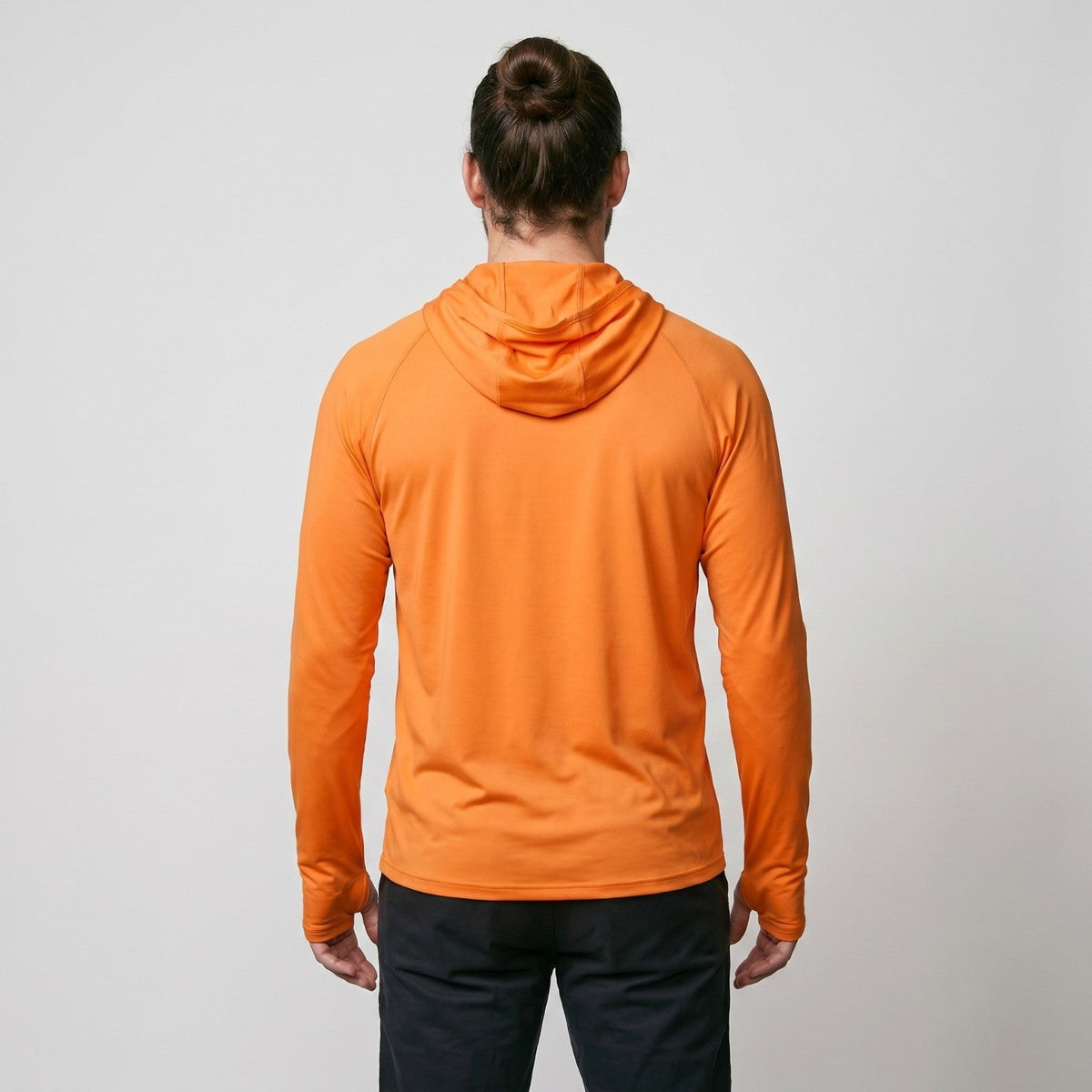 Sudadera con capucha UPF 50+ para hombre – Top UV ligero de secado rápido para senderismo y pesca con presillas para pul