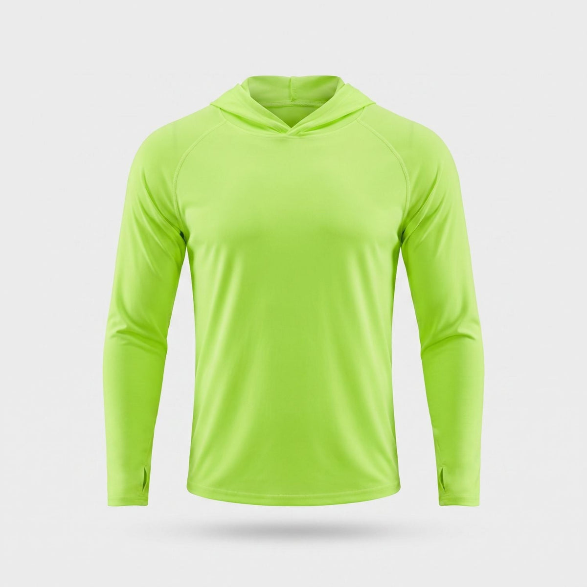 Sudadera con capucha UPF 50+ para hombre – Top UV ligero de secado rápido para senderismo y pesca con presillas para pul