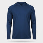 Sudadera con capucha UPF 50+ para hombre – Top UV ligero de secado rápido para senderismo y pesca con presillas para pul