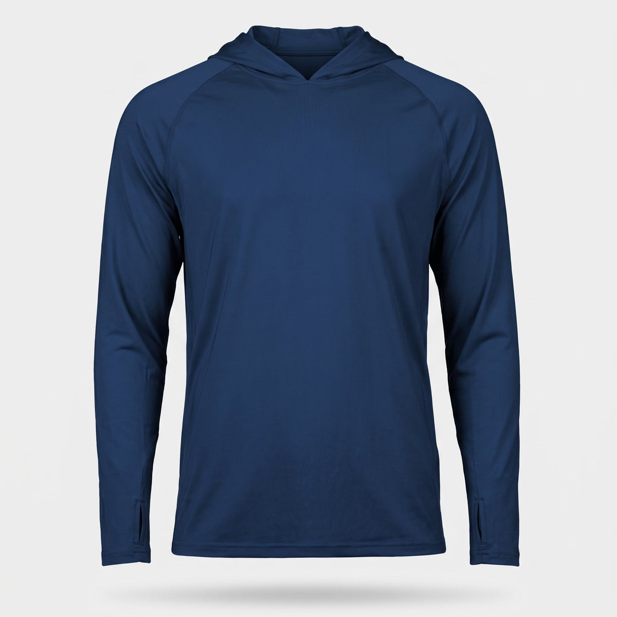 Sudadera con capucha UPF 50+ para hombre – Top UV ligero de secado rápido para senderismo y pesca con presillas para pul
