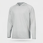 Sudadera con capucha UPF 50+ para hombre – Top UV ligero de secado rápido para senderismo y pesca con presillas para pul