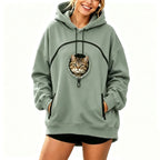 Sudadera con capucha y bolsillo para mascotas