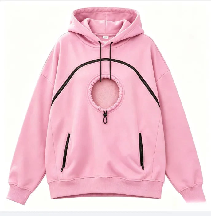 Sudadera con capucha y bolsillo para mascotas