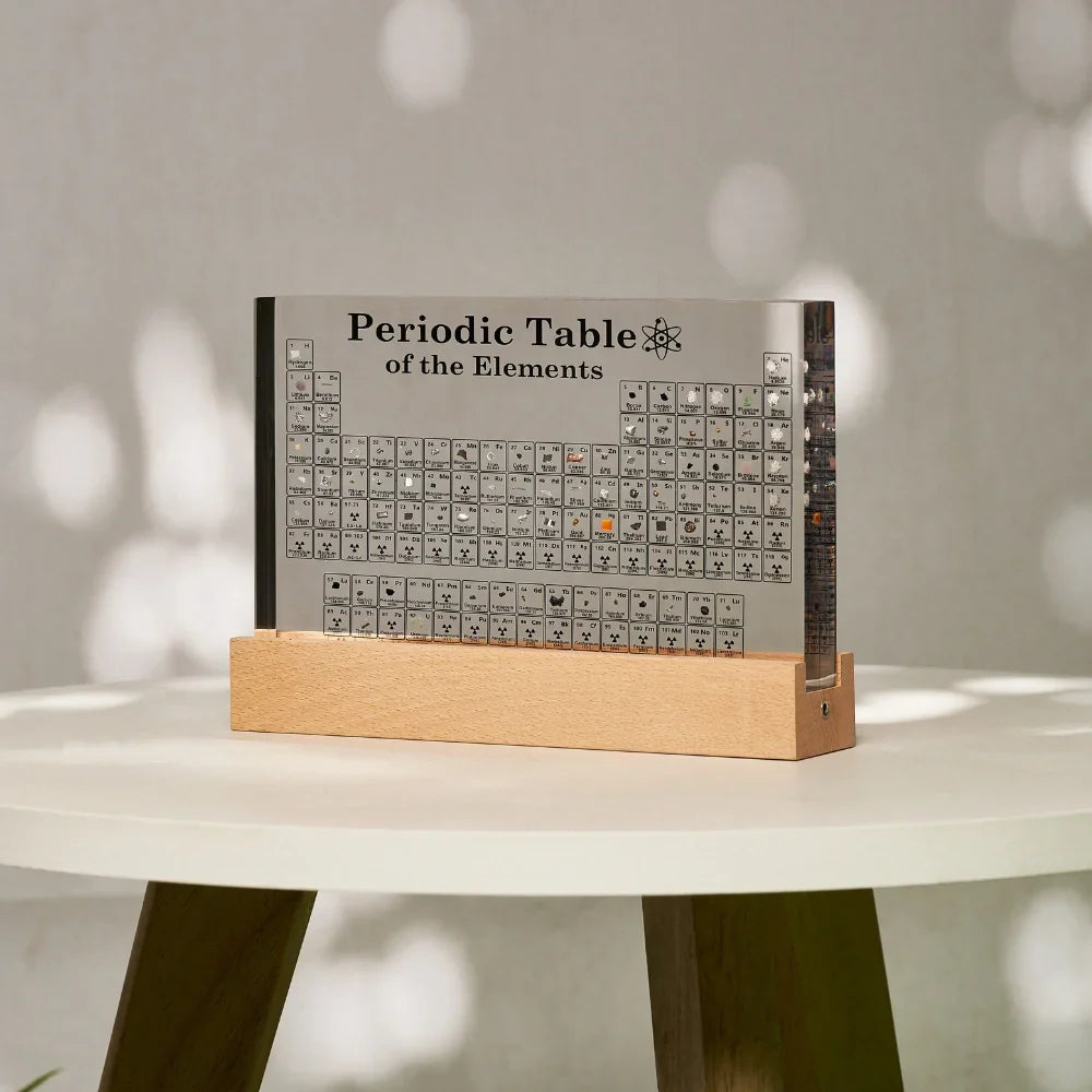Tabla periódica con elementos reales