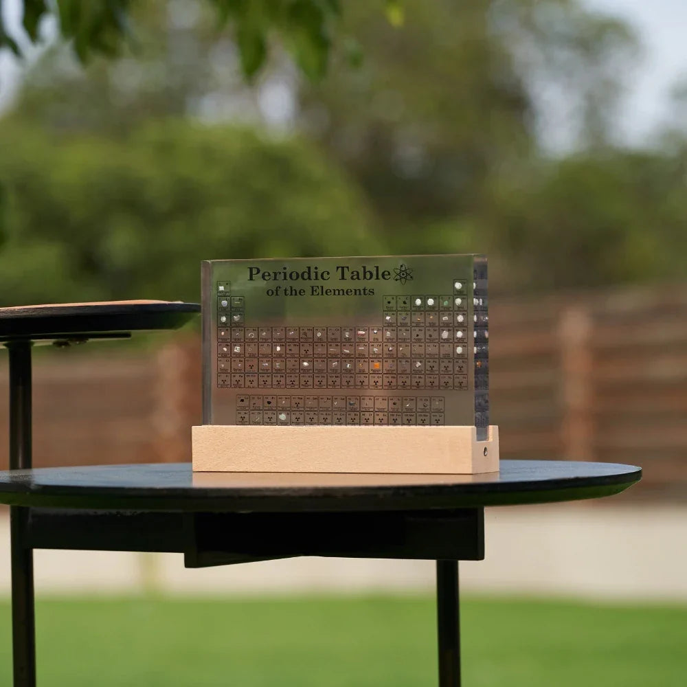 Tabla periódica con elementos reales