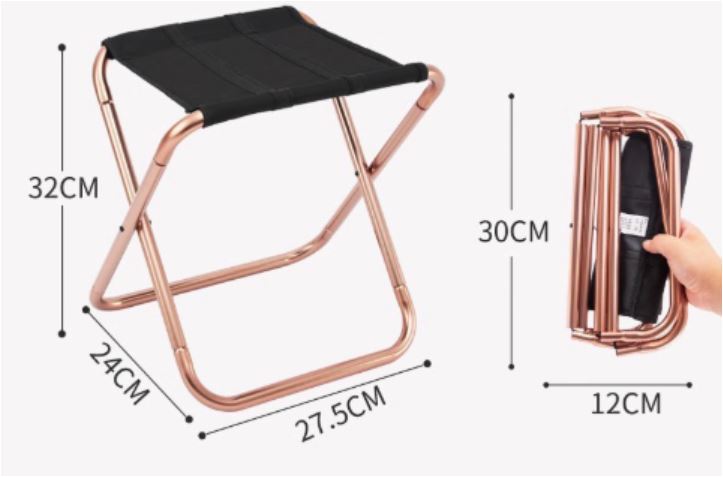 Taburete plegable ultraligero portátil