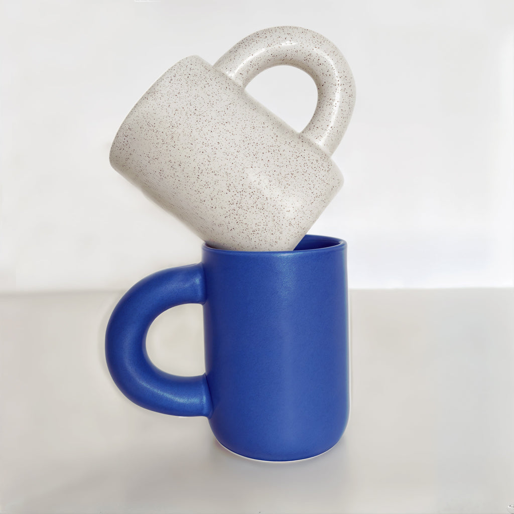 Taza Athenea – Taza de porcelana de lujo con diseño geométrico