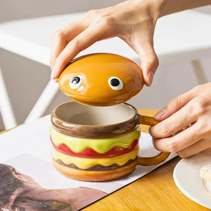 Taza con forma de hamburguesa – Diseño original y divertido