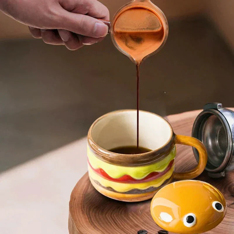 Taza con forma de hamburguesa – Diseño original y divertido