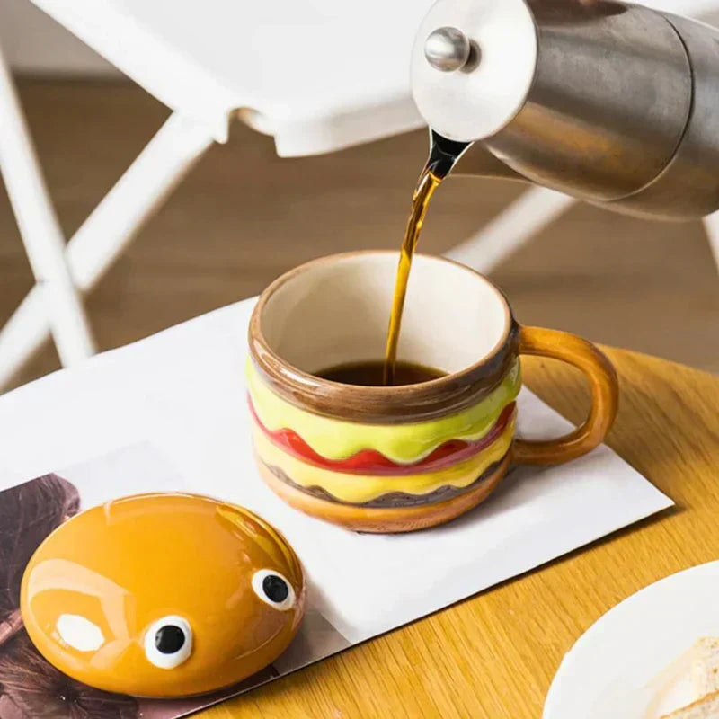 Taza con forma de hamburguesa – Diseño original y divertido
