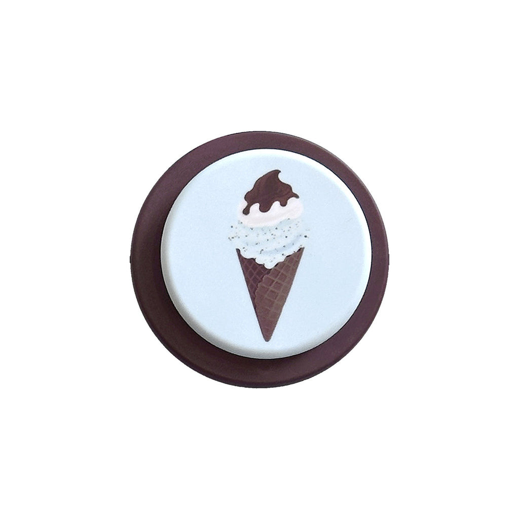 Taza de café con diseño de helado de menta y chocolate