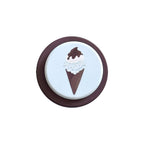 Taza de café con diseño de helado de menta y chocolate