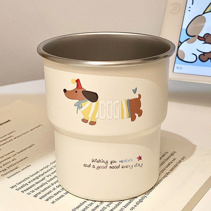 Taza de café con diseño divertido de perro