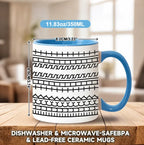 Taza de cerámica con mensaje oculto en el fondo