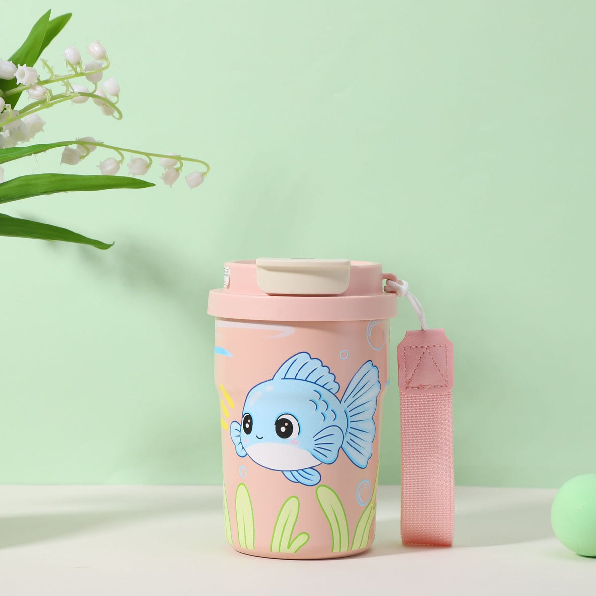 Taza de viaje artística