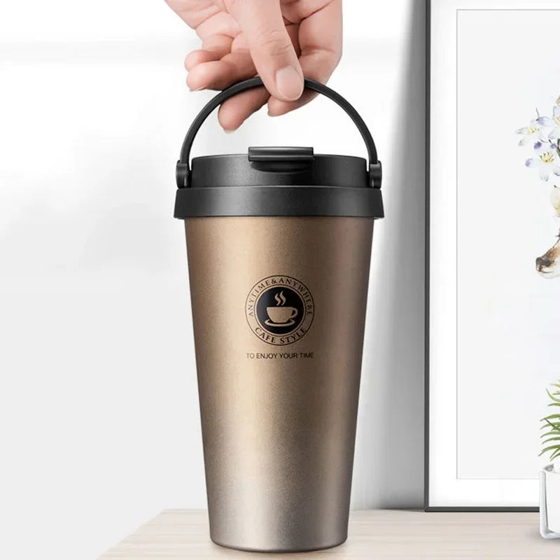 Taza térmica de acero inoxidable 500 ml con tapa deslizante