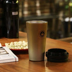 Taza térmica de acero inoxidable 500 ml con tapa deslizante