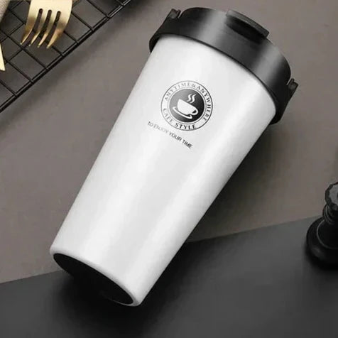 Taza térmica de acero inoxidable 500 ml con tapa deslizante