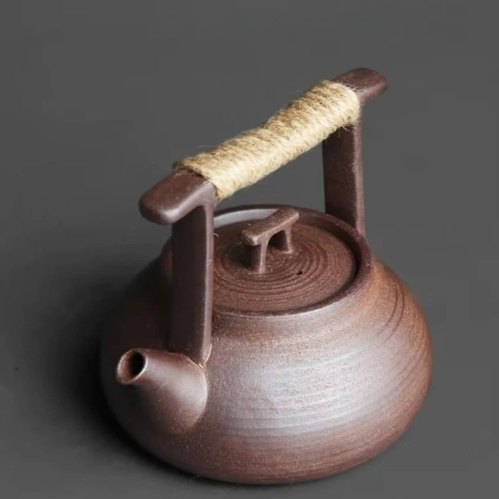 TEAGLOW – Tetera de cerámica con calentador para un servicio acogedor