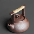TEAGLOW – Tetera de cerámica con calentador para un servicio acogedor