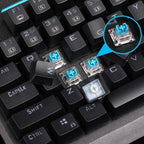 Teclado mecánico profesional LED I-850
