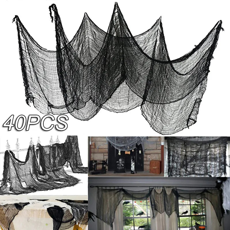 Tela de araña terrorífica para decoración de Halloween