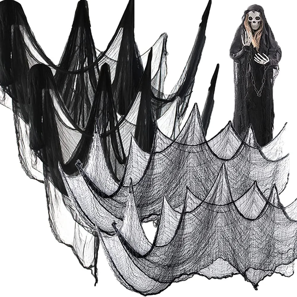 Tela de araña terrorífica para decoración de Halloween