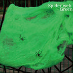 Telaraña artificial elástica para decoración de Halloween