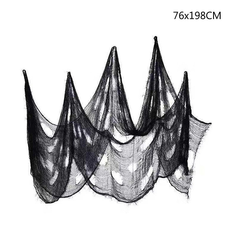 Telaraña artificial elástica para decoración de Halloween