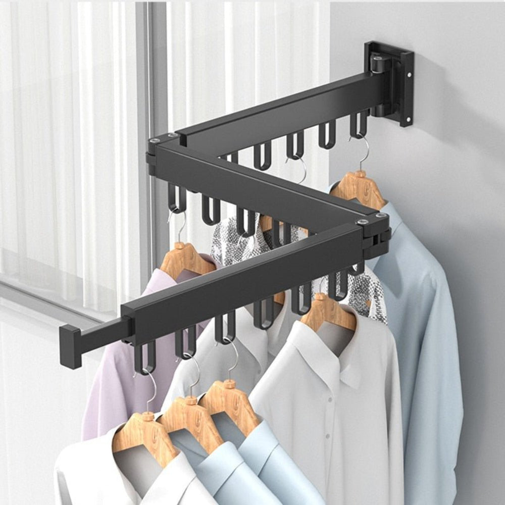 Tendedero de pared retráctil plegable para ahorrar espacio