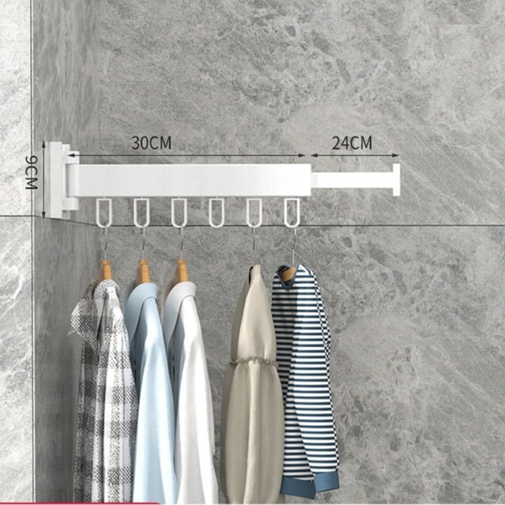 Tendedero de pared retráctil plegable para ahorrar espacio