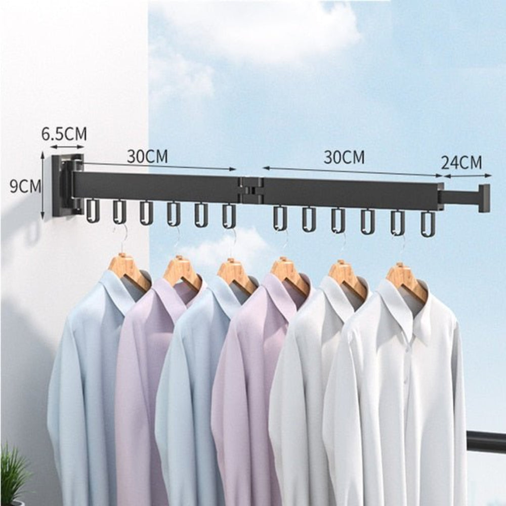 Tendedero de pared retráctil plegable para ahorrar espacio