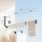 Tendedero plegable de pared con ventosas