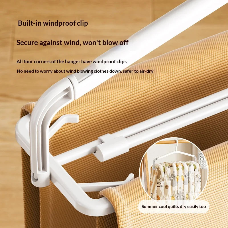 Tendedero plegable extensible de pared