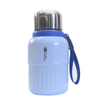 Termo con taza integrada y correa de transporte