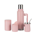 Termo elegante para mujer con set de taza práctica