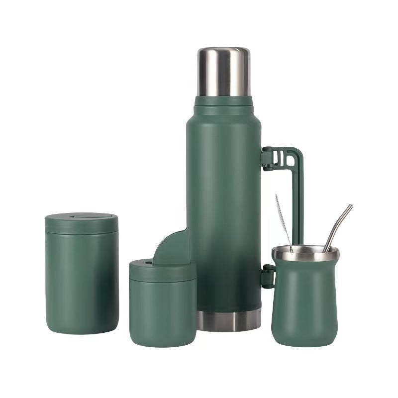 Termo elegante para mujer con set de taza práctica