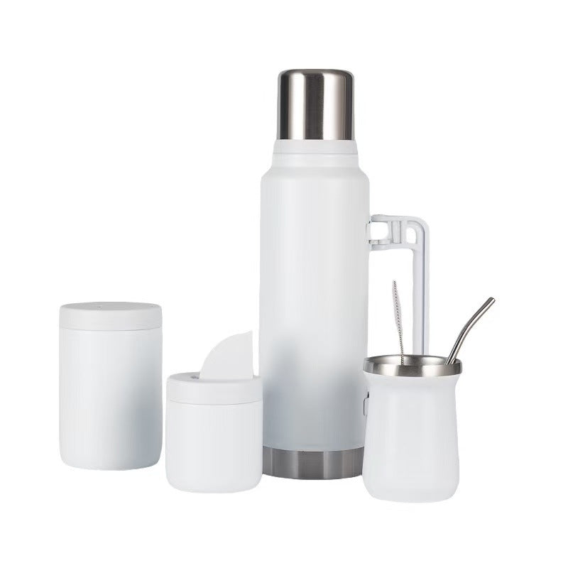 Termo elegante para mujer con set de taza práctica