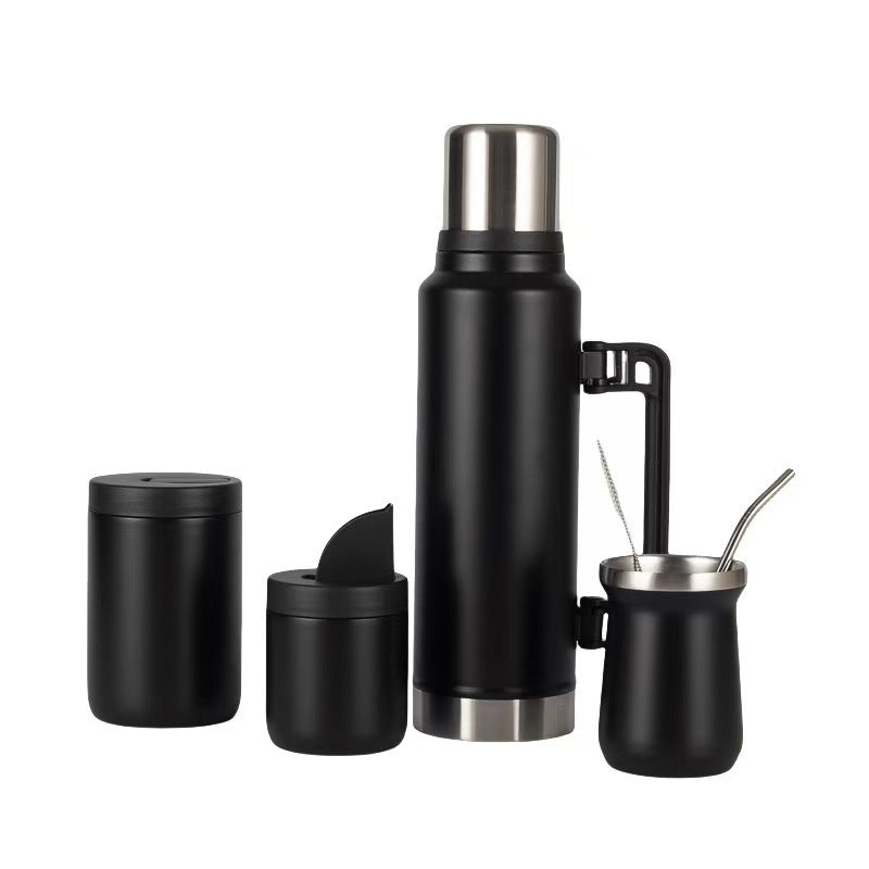 Termo elegante para mujer con set de taza práctica
