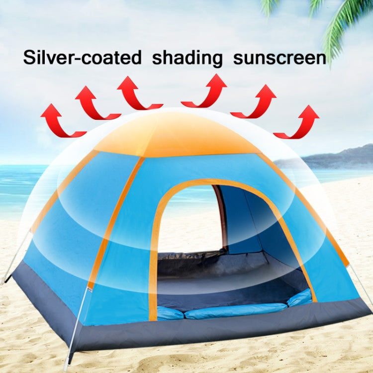 Tienda de campaña automática impermeable para 3-4 personas con protección solar
