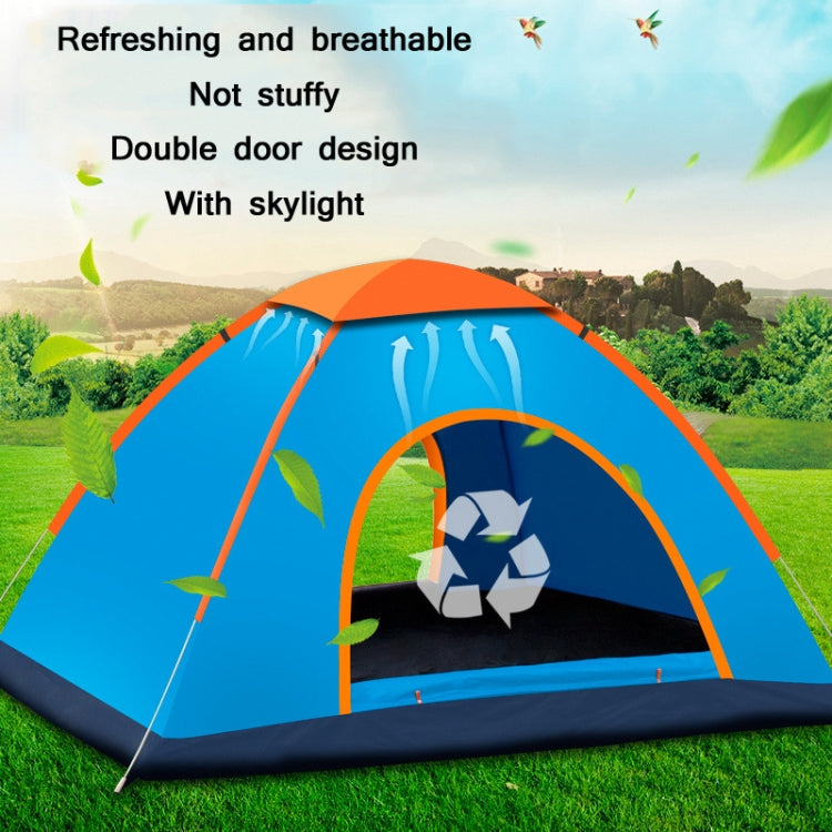 Tienda de campaña automática impermeable para 3-4 personas con protección solar